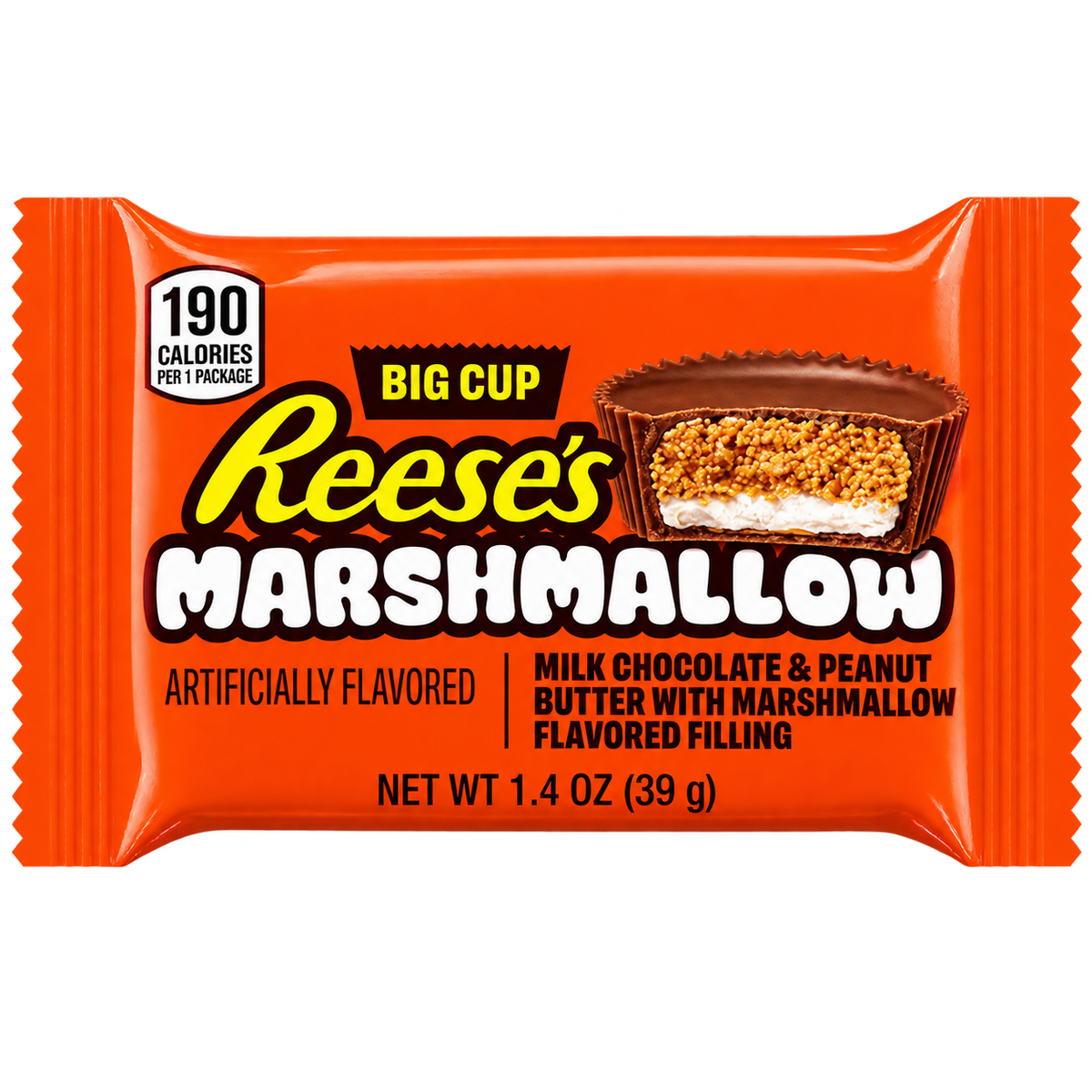 REESE'S MARSHMALLOW BIG CUP PEANUT BUTTER CUP 39 G