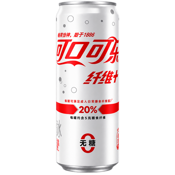 COCA-COLA FIBER+ ZERO SUGAR CHINA 330ML