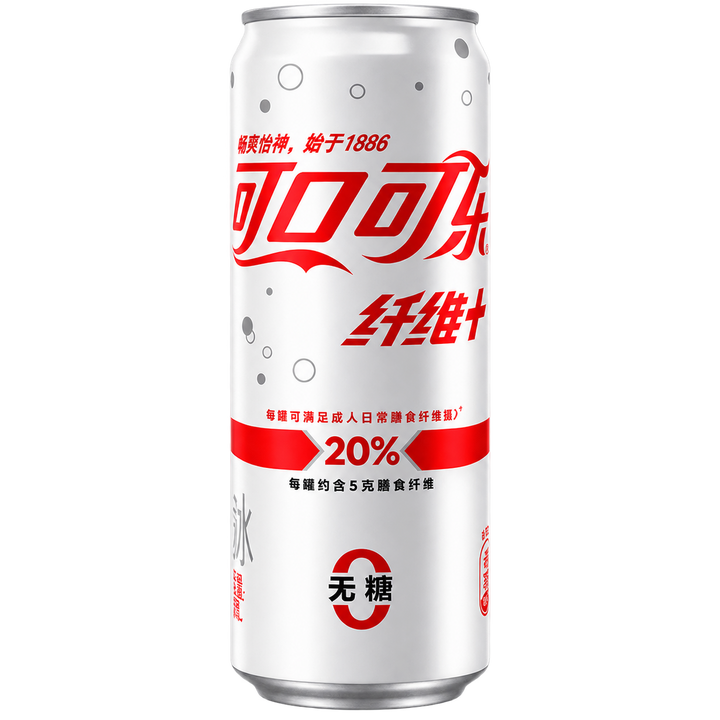 COCA-COLA FIBER+ ZERO SUGAR CHINA 330ML