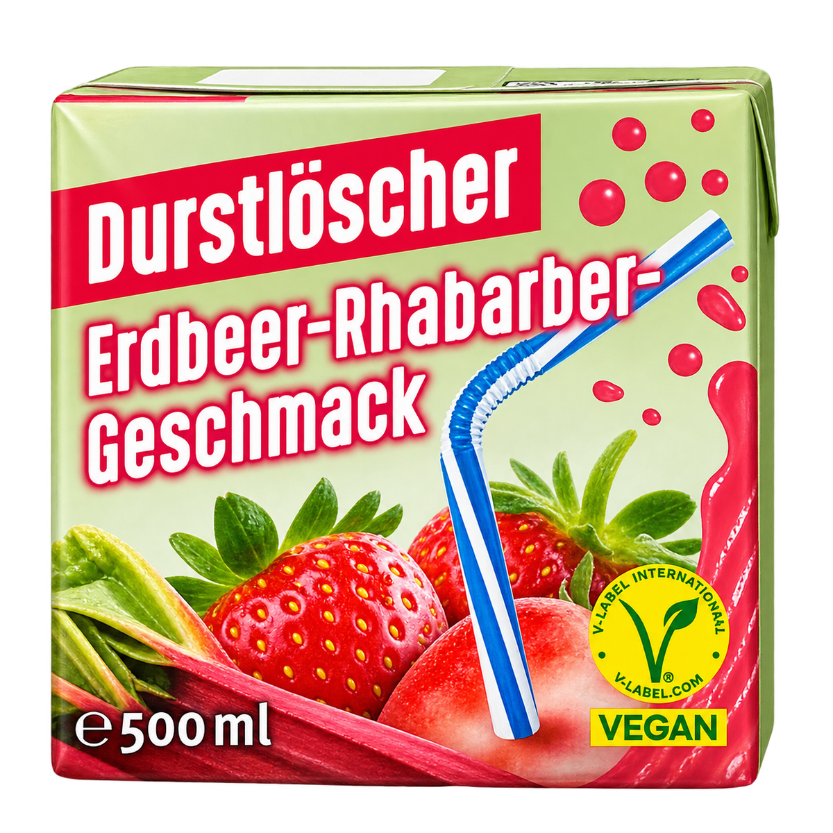 Durstlöscher Erdbeer-Rhabarber 500 ml