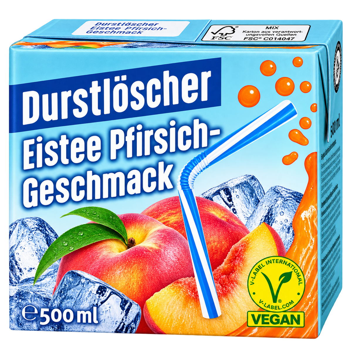 DURSTLÖSCHER EISTEE PFIRSICH – 500 ML