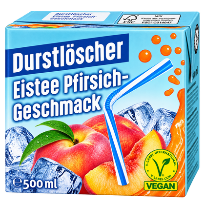 DURSTLÖSCHER EISTEE PFIRSICH – 500 ML