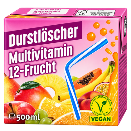 DURSTLÖSCHER MULTIVITAMIN - 500ML