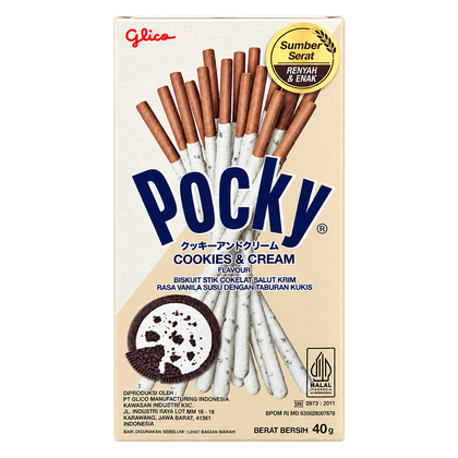 GLICO POCKY COOKIES & CREAM 40 G