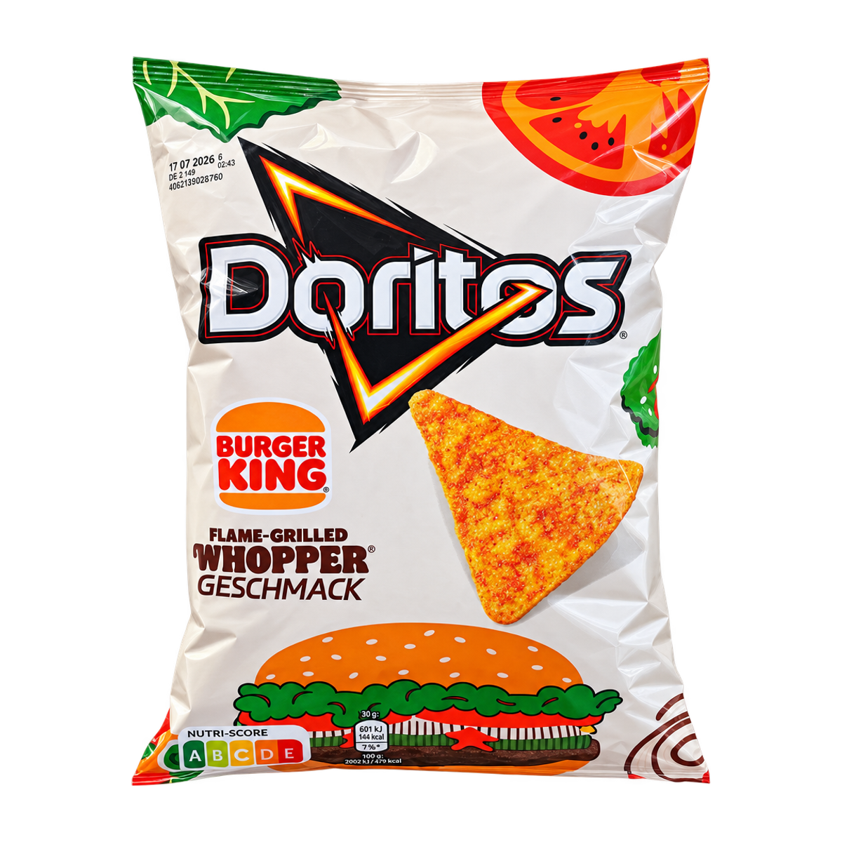 DORITOS FLAME-GRILLED WHOPPER GESCHMACK 100 G